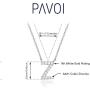 PAVOI 14K White Gold Plated Cubic Zirconia Initial Necklace | Letter Necklaces for Women