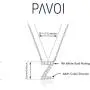 PAVOI 14K White Gold Plated Cubic Zirconia Initial Necklace | Letter Necklaces for Women