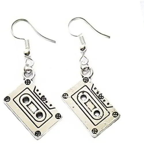 Cassette Earrings - Mixtape Geek Nerd Earrings Retro Funky Jewelry Funny Earrings Cute Earrings Quirky Old School 80s 90s Punk Rock Groovy Cassette Earrings - Mixtape Geek Nerd Earrings Retro Funky Jewelry Funny Earrings Cute Earrings Quirky Old School 80s 90s Punk Rock Groovy