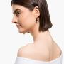 SWAROVSKI Womens T Bar Pear-Shaped Grey Crystal Jewelry Collection, Gold Tone Finish