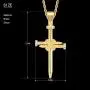 E-EmerMarking Hip Hop Jewelry 18K Gold Plated Iced Out CZ Bling Bling Pendant Necklace with Stainless Steel Chain for Women Men