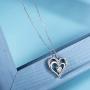Billie Bijoux Silver Necklaces for Women 925 Sterling Silver Infinity Heart Love Diamond Pendant Neckalce Gift for Women Girls Girlfriends Valentines Day Mothers Day