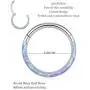 Uzgtvy 16G Opal Septum Rings Hoop Nose Ring Lip Rings Stainless Steel Hinged Segment Ring Seamless Clicker Ring Cartilage Earrings Hoop Helix Tragus Septum Piercing Jewerly Uzgtvy 16G Opal Septum Rings Hoop Nose Ring Lip Rings Stainless Steel Hinged Segment Ring Seamless Clicker Ring Cartilage Earrings Hoop Helix Tragus Septum Piercing Jewerly