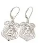 Bulldog Sterling Silver Necklace Dangle Earrings Set by Ginger Lyne Ears Down Puppy Dog Pet Pendant Box Chain Doggie Animal Paw Print Heart Jewelry for Mom Women Girls Teens Bulldog Sterling Silver Necklace Dangle Earrings Set by Ginger Lyne Ears Down Puppy Dog Pet Pendant Box Chain Doggie Animal Paw Print Heart Jewelry for Mom Women Girls Teens