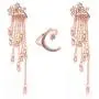 Rose Gold Star Dangle Drop Earrings + Moon Adjustable Opening Ring Jewelry for Women and Girls Simple Lucky Star Tassel Long Chain Earrings Rose Gold Star Dangle Drop Earrings + Moon Adjustable Opening Ring Jewelry for Women and Girls Simple Lucky Star Tassel Long Chain Earrings
