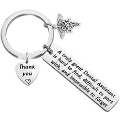 TIIMG Dental Assistant Gift A Truly Great Dental Assistant is Hard to Find Keychain Dentist Appreciation Gift Dentist Graduation Gift