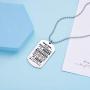 LParkin Son Gifts from Dad Mom Daddy Mommy You are Braver Than You Believe Necklace Jewelry Pendant Dog Tag