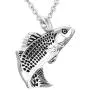 Fish Shape Cremation Jewelry for Ashes Stainless Steel Memorial Urn Necklace for Women Men Keepsake Jewelry Gift