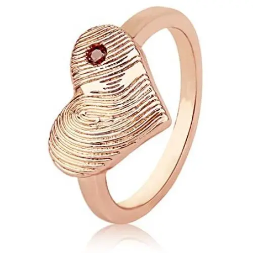 YeGieonr Personalized Fingerprint Ring for Valentinesday,Memorial Cubic Zirconia Stacking Ring with Dainty Butterfly/Cute Heart/Geometric Rectangle YeGieonr Personalized Fingerprint Ring for Valentinesday,Memorial Cubic Zirconia Stacking Ring with Dainty Butterfly/Cute Heart/Geometric Rectangle