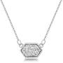 MissNity Colorful Faux Druzy Jewelry Set Drusy Necklace Silver Plated Hexagon Pendant Christmas Womens Gift for Her