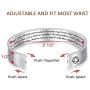 Melix Home Inspirational Bracelets for Women Mens Bracelet Sobriety Gifts Recovery Gift AA Cuff