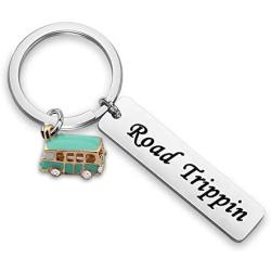 WUSUANED Vacation Gift Road Trippin Keychain Road Trip Jewelry Road Tripping Traveller Gift