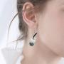 D.Rosse 6 Pairs Creative Unique Bubble Boba Tea Dangle Earrings Funny Personality Milk Tea Drink Earring Colorful Glass Bottle Funny Earrings for Women Girls Party Jewelry Gifts