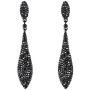 EVER FAITH Womens Austrian Crystal Double Waterdrop Pierced Dangle Earrings