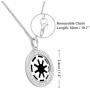 WXDGLL Galactic Republic Logo Multicolored Diamond Necklace Round Exquisite Necklace High Texture Female Jewelry Alloy