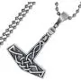 Celtic Knot Asatru Jewelry Mjolnir Norse Viking Thunder Asgard God Thors Hammer Protection Amulet Wealth Luck Money Lucky Charm Safe Travel Talisman Pewter Mens Pendant Necklace w Silver Ball Chain Celtic Knot Asatru Jewelry Mjolnir Norse Viking Thunder Asgard God Thors Hammer Protection Amulet Wealth Luck Money Lucky Charm Safe Travel Talisman Pewter Mens Pendant Necklace w Silver Ball Chain