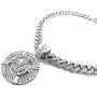 BLINGFACTORY Hip Hop Allah Muslim Pendant & 12mm 18'' Iced Box Lock Miami Cuban Chain Necklace BLINGFACTORY Hip Hop Allah Muslim Pendant & 12mm 18'' Iced Box Lock Miami Cuban Chain Necklace