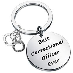 CENWA Correctional Officer Gift Best Correctional Officer Ever Keychain Prison Officer Gift Correctional Officer Jewelry