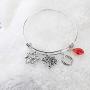 CENWA Vampire Girl Charm Bracelet Vampire Fans Gift Halloween Jewelry