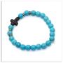 Xusamss Fashion Religious Cross Bracelet Agate Turquoise Beads Stretchable Bracelet,7 1/2 Wrist