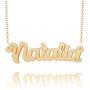 LoEnMe Jewelry Xmas Name Necklace Plated of Custom Made Sterling Silver Personalized Gift for Women Girls Couple Family
