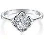 BORUO 925 Sterling Silver Ring, Cubic Zirconia CZ Eternity Engagement Wedding Band Ring Size 4 to 12 BORUO 925 Sterling Silver Ring, Cubic Zirconia CZ Eternity Engagement Wedding Band Ring Size 4 to 12