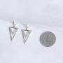 Daring Jewelry 14k Gold Plated Cubic Zirconia Three Triangles Earrings…