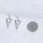 Daring Jewelry 14k Gold Plated Cubic Zirconia Three Triangles Earrings…