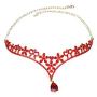 Crystal Diamond Bride Headdress Wedding Hair Jewelry Forehead Pendant Party
