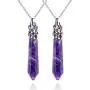 JXMYBA 2Pcs Crystal Necklace for Women Men Energy Healing Crystal Hexagonal Pendant Gemstones Jewelry Pendulum Crystal Divination (18 inStainless Steel Chain,Gift Box JXMYBA 2Pcs Crystal Necklace for Women Men Energy Healing Crystal Hexagonal Pendant Gemstones Jewelry Pendulum Crystal Divination (18 inStainless Steel Chain,Gift Box