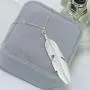 YienDoo Boho Silver Feather Pendant Necklace Chain Dainty Long Leaf Necklace Gypsy Charm Jewelry for Women and Girls YienDoo Boho Silver Feather Pendant Necklace Chain Dainty Long Leaf Necklace Gypsy Charm Jewelry for Women and Girls