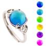 MOJO JEWELRY Handmade Unique Antique 925 Sterling Silver Adjustable Mood Ring