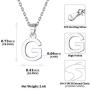 ChicSilver Initial Necklace 925 Sterling Silver Dainty Small Letter Pendant Personalized 26 Alphabet Necklace for Women, 18 Inch Chain (with Gift Box)