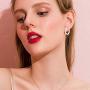 NEWITIN 6 Pairs Small Hoop Earrings 925 Sterling Silver Earring Stud Hypoallergenic Earrings Cubic Zirconia Huggie Earrings Piercing Ear Cuff Cartilage Hoop Earrings for Women Girls