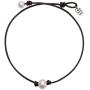 Single Cultured Freshwater Pearl Chokers for Girls Handmade Black Leather One Bead Pendant Jewelry for Women Fashion Boho Necklace Choker