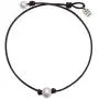Single Cultured Freshwater Pearl Chokers for Girls Handmade Black Leather One Bead Pendant Jewelry for Women Fashion Boho Necklace Choker