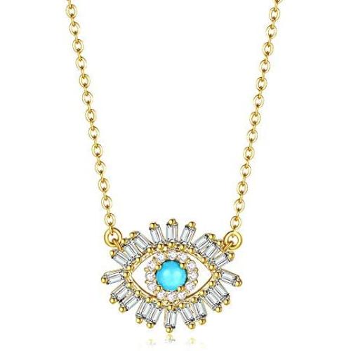 Obidos Evil Eye Jewelry Pendant Necklace S925 Post Earrings Evil Eye Adjustable Ring Turquoise Lucky Bracelet Baguette Cubic Turkish Faith Protection for Women