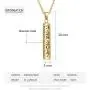 Personalized Engraved Necklace for Women Men Custom Stainless Steel Necklace Engraved Name Vertical Bar Necklace Birthday Gifts for Boyfriend