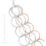 Silpada Plumeria Two-Tone Ringed Necklace in Sterling Silver & 14K Rose Gold Plate, 17'' + 2.5''