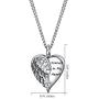 Rnivida Urn Necklace for Ashes, Forever in My Heart Cremation Jewelry for Ashes Necklace Jewelry Gifts for Memorial Ash Holder