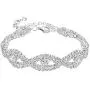 BriLove Wedding Bridal Bracelet for Women Crystal Infinity Tennis Bracelet Clear Silver-Tone BriLove Wedding Bridal Bracelet for Women Crystal Infinity Tennis Bracelet Clear Silver-Tone