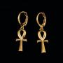Egyptian Jewelry Men Women 18K Gold Plated Vintage The Key of The Nile Ankh Cross Pendant Necklace
