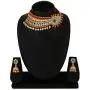 Efulgenz Indian Bollywood Traditional Kundan Pearl Wedding Choker Necklace Earrings Jewelry Set