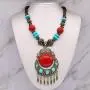 HSQYJ Fashion Wood Beaded Turquoise Pendant Necklace Retro Bohemian Necklaces Charm Pendant Boho Necklace for Women Girl Costume Jewelry HSQYJ Fashion Wood Beaded Turquoise Pendant Necklace Retro Bohemian Necklaces Charm Pendant Boho Necklace for Women Girl Costume Jewelry