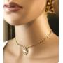 PY Bling 14K Gold White Gold Plated Flat Figaro Link Chain 4-7 mm Womens Mens Stainless Steel Necklace Jewelry 16-36 Inches