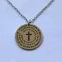 To Our Son Necklace. Gift for Son from Mom or Dad. Empowering Quotes Silver color 1'' Round Laser Engraved Cross Pendant. 20'' adjustable Quality Necklace. Perfect Present for Birthday or Graduation