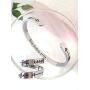 RENYILIN Inspirational Cuff Bracelet and Double Stainless Steel Ring, The Bracelet and Ring Size can be Adjusted for Girls and Boys