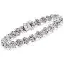 Ross-Simons Rosette-Link Bracelet in Sterling Silver With Magnetic Clasp Ross-Simons Rosette-Link Bracelet in Sterling Silver With Magnetic Clasp
