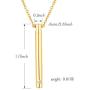 XIUDA Urn Necklace Pendant for Memorial Ashes with Stainless Steel Keepsake Ash Jewelry