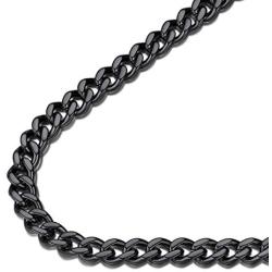 FindChic Men Curb Chain Necklace 18K Gold Plated/Stainless Steel/Black Chunky Double Tight Cuban Link Hip Hop Neck Chains for Men Boys 3.5MM/5MM/6MM/7MM/9MM/12MM 14-30 8 Length Options (Send Gift Box)